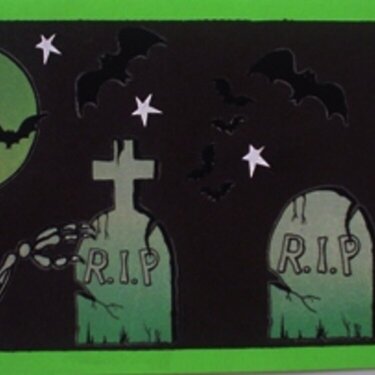 R.I.P. Halloween card with an unexpected BONUS