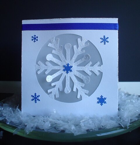 Snowflake Tealight Luminary Table Decoration