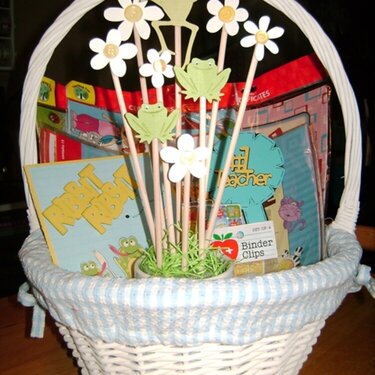 The Finished Basket for Teacher Appreciation