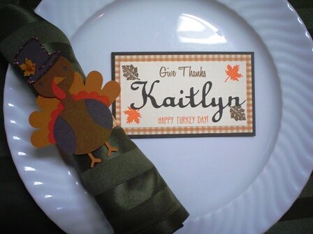 Thanksgiving Napkin Holder and Place Card