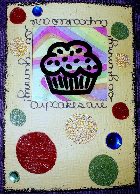 Cupcake ATC #2 for Renea&#039;s ATC Swap