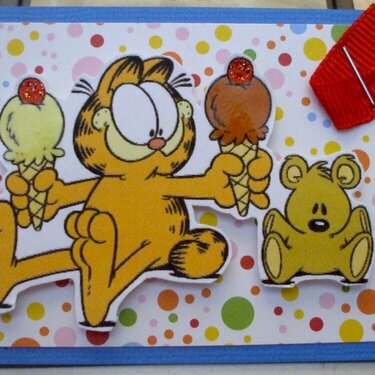 *BeckyS* Cartoon ATC ~ Garfield