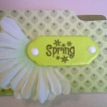 Spring Mini File Folder for swap