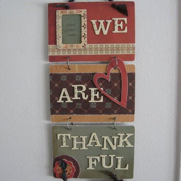 We are Thankful wallhanging