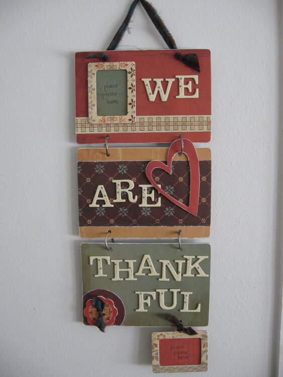 We are Thankful wallhanging