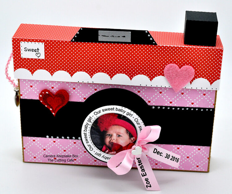 camera treat cup keepsake box