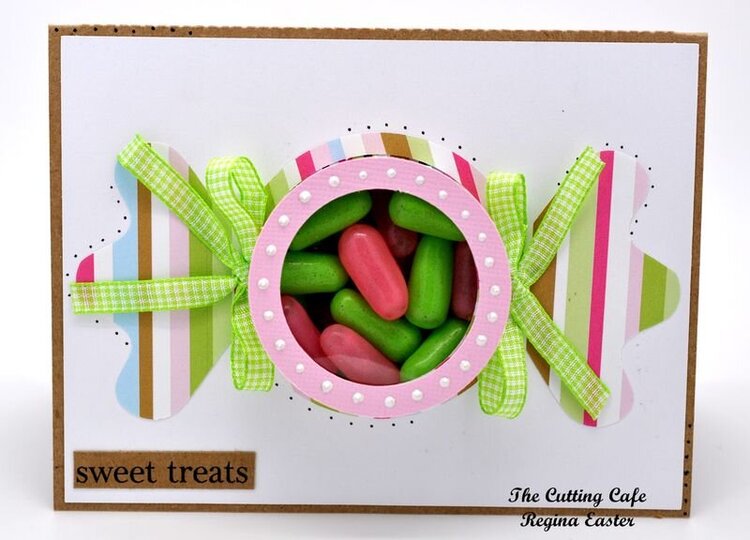 candy treat cup card