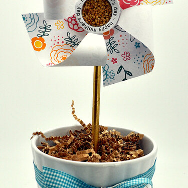 pinwheel mothers day gift treat cup