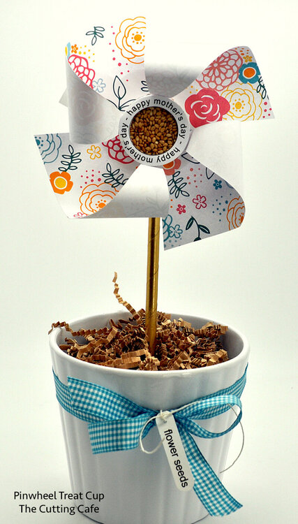 pinwheel mothers day gift treat cup