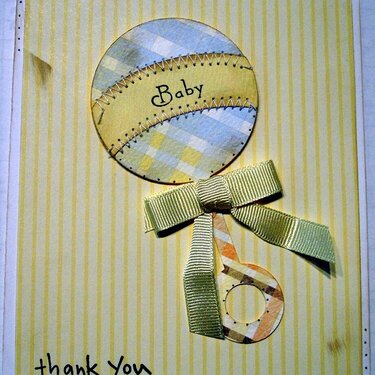 6 ASSORTED BABY BOY THANK YOU CARDS