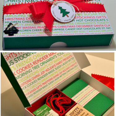 christmas pizza box gift set