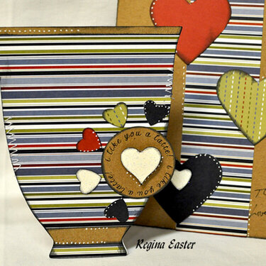 COFFEE CUP SHAPED CARD