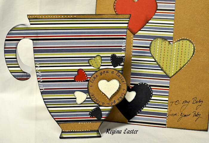 COFFEE CUP SHAPED CARD