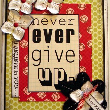 NEVER EVER GIVE UP...HAVE FAITH