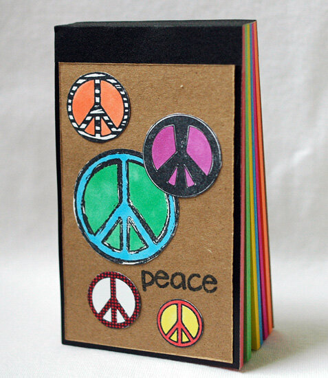 Peace Sign Altered Scratch Pad