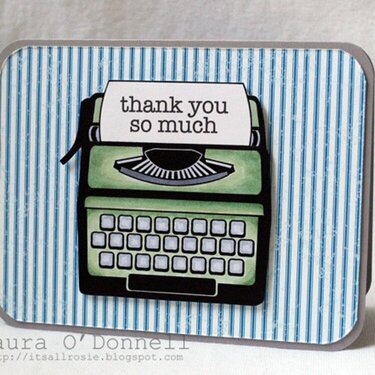 typewriter thank you