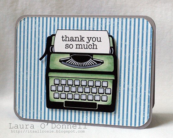 typewriter thank you