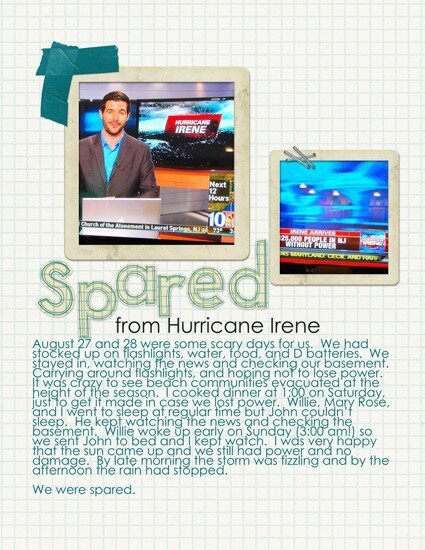 Spared from Irene