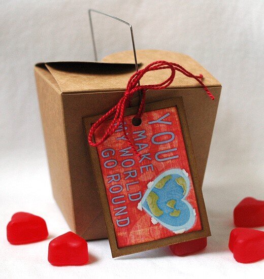 You Make My World Go Round Valentine Treat Box