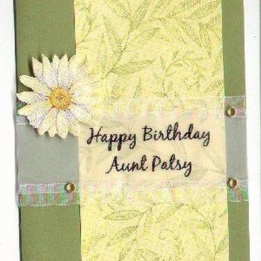 Aunt&#039;s Birthday Card