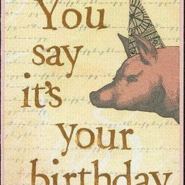 Birthday Pig and Birthday Beagle :-)