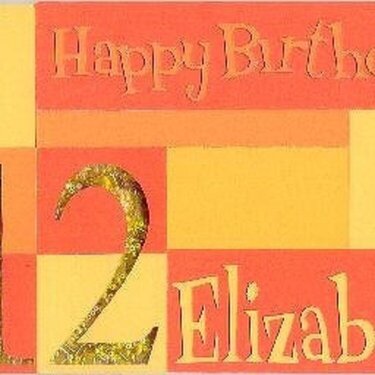 Elizabeth&#039;s Birthday Card