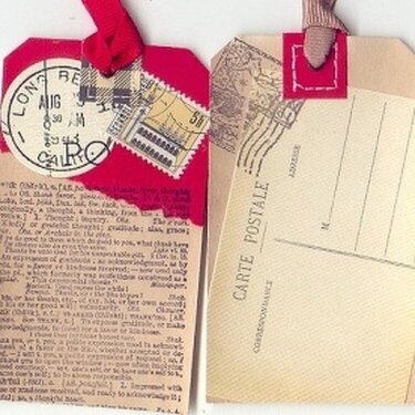 Little Book - Tags on the Inside (Faux Postage Winner Prize)