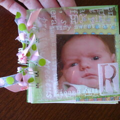 New Baby Mini Book with transparency cover
