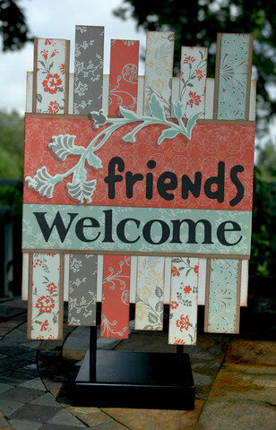 Welcome Friends Sign on Display-it-All