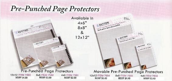 Zutter Pre-Punched Page Protectors