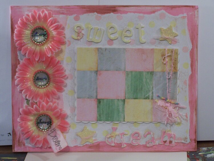 Altered Canvas Baby Room Decor
