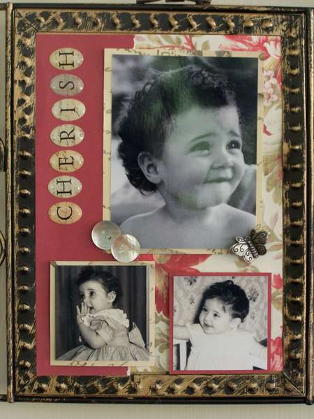 CLOSE- UP - altered picture frame