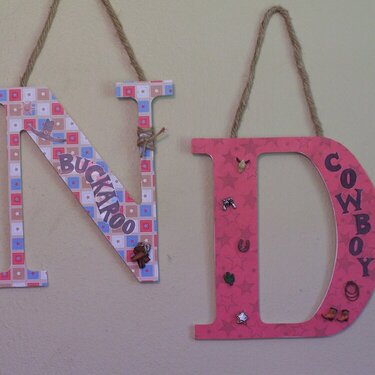 Altered Wooden Letters