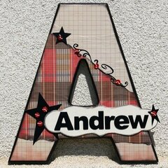 "A is for Andrew - Rusty Pickle Dt Creation
