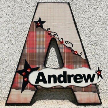 &quot;A is for Andrew - Rusty Pickle Dt Creation