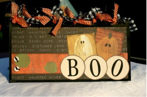 &quot;Boo&quot; Jumbo Card - cover Rusty Pickle DT creation