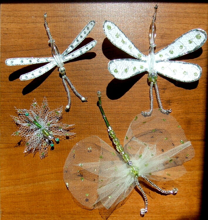 Fantasy Flies - Silver/Green