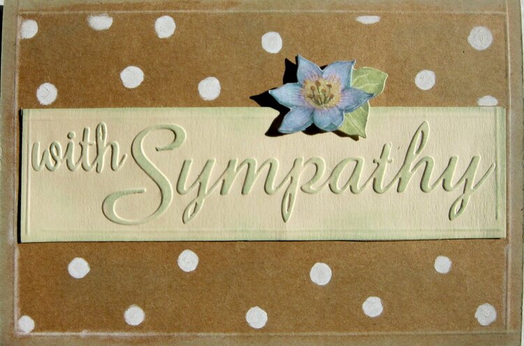 Sympathy - polka dot