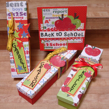 Back to School Card and Pencil Boxes