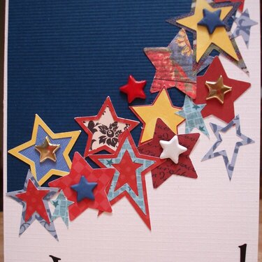 Congrats Card with Stars