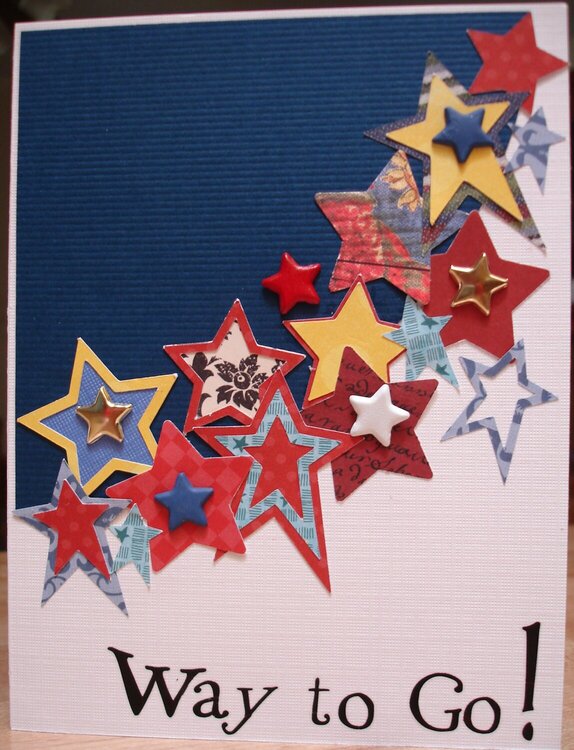 Congrats Card with Stars