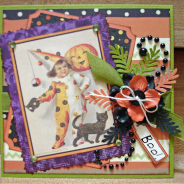 Polka Dot Halloween Card