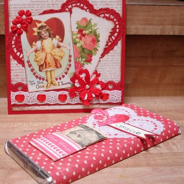 Gracie&#039;s Valentine with candy