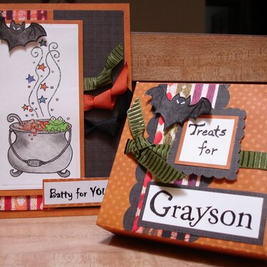 Grayson&#039;s card and treat box
