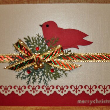 Red Christmas Bird