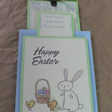 Happy Easter double slider card