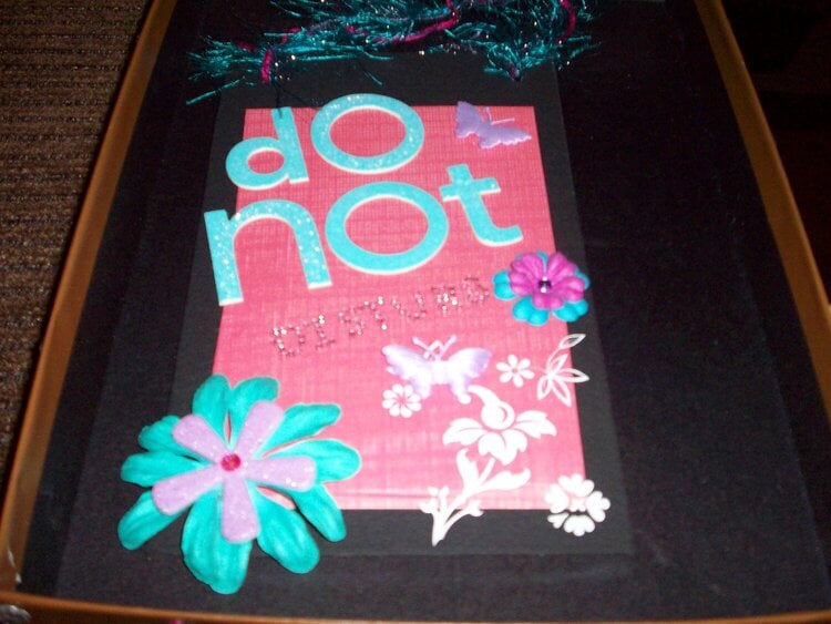 Do Not Disturb Sign made for me from my pal ~ Valechula