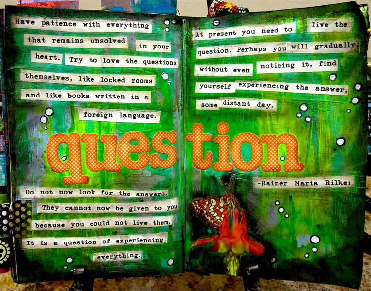 Q is for Question (A Year In The Life of an Art Journal)