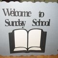 Sunday School sign made with the Pazzle Machine!
