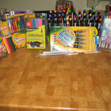 some of my markers, Glaze &amp; Gell pens
